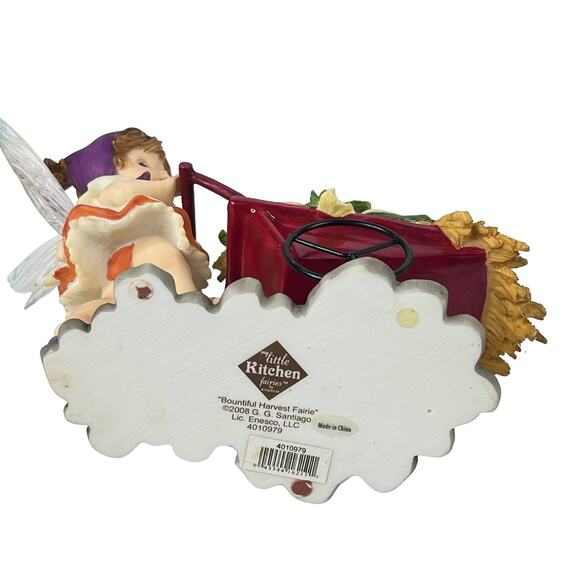My Little Kitchen Fairies Bountiful Harvest Fairie Fall Pumpkin Fairy Figurine - Picture 7 of 8